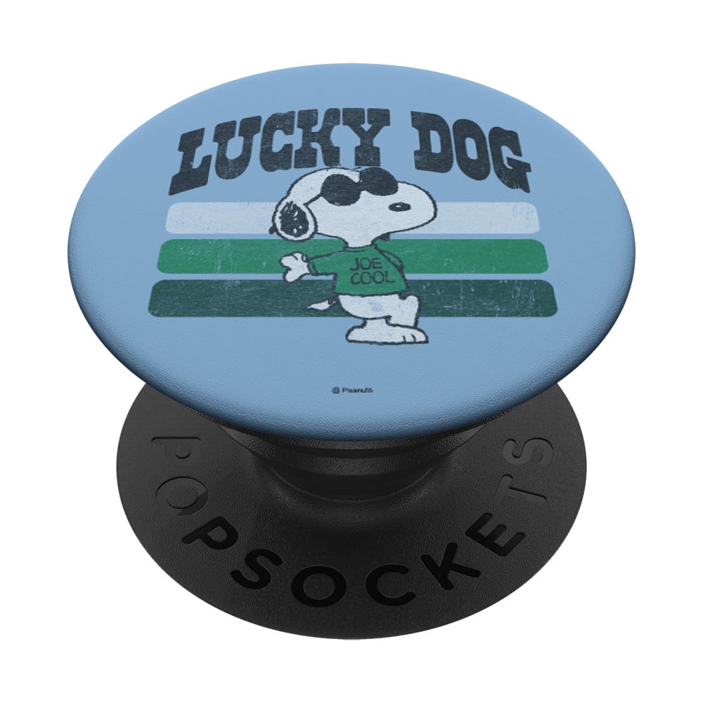Peanuts St Patrick's Day Snoopy Lucky Dog PopSockets Swappable PopGrip