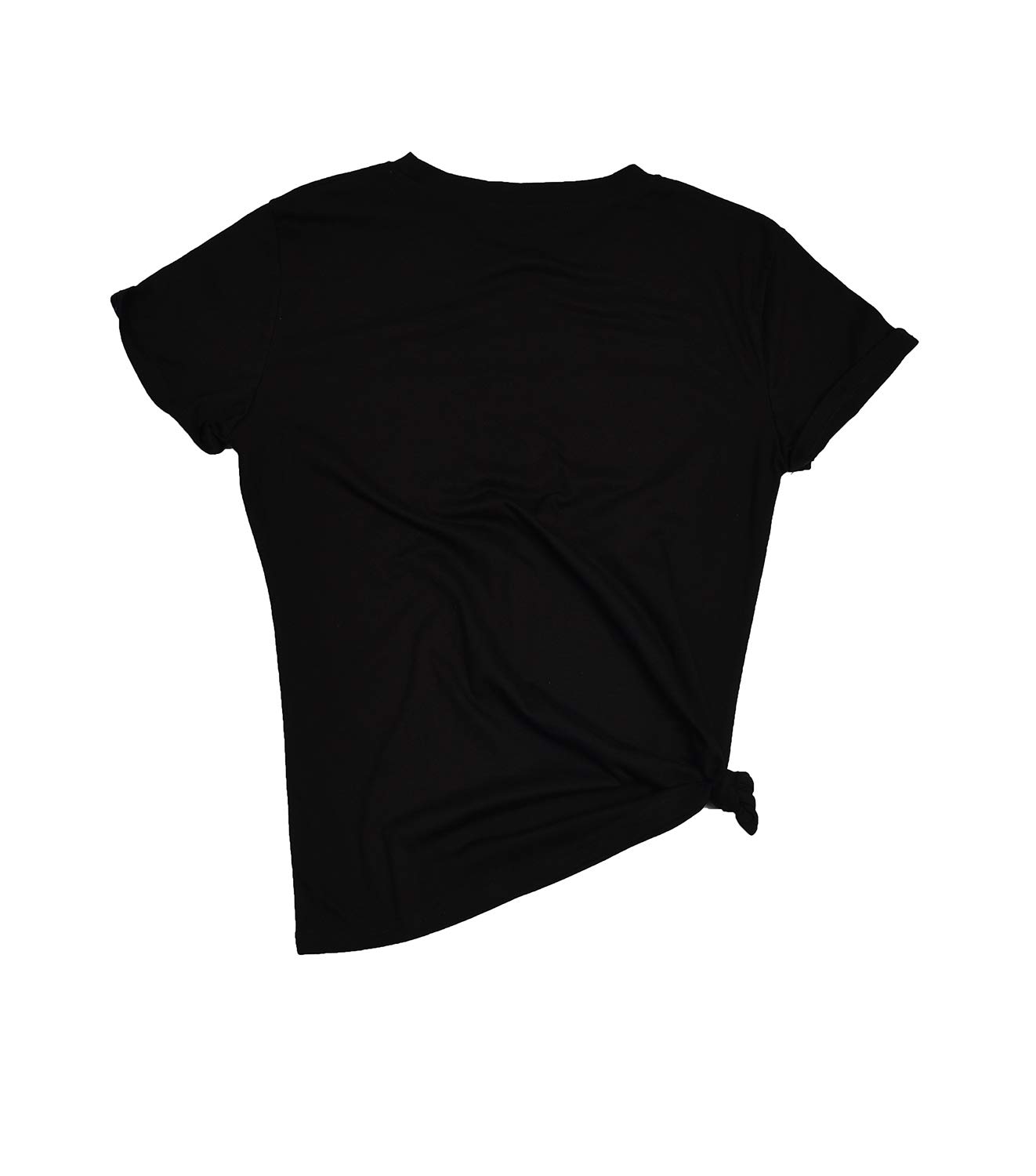 Eanklosco Merry Christmas T-Shirt Women\'s Casual Letter Tops Short Sleeve Shirts(Black,2XL)