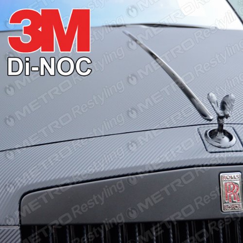 Black 3M DI-NOC Carbon Fiber DINOC Flex Wrap CA-421 48