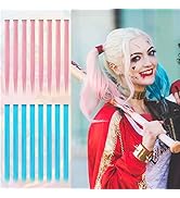 Sofeiyan 16 Pcs Colored Party Highlights Clip in Hair Extensions 22 Inch Colorful Clip in Hair Ex...