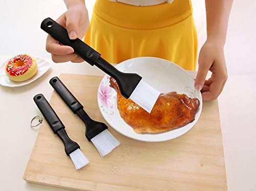 Easyflower Novel and Unique 2Pcs Multi Cooking BBQ Liquid Basting Sauces Marinade Pastry Baking Cooking Brush Set Tool - Thumbnail 3
