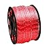 WYZworks 1116LEDs 100ft LED Outside Rope Lights, Outdoor ETL Certified Waterproof Permanent 360 Degree Light Emitting, Flexible Tube, Connectable, Christmas Palm Tree Exterior Landscape, Red