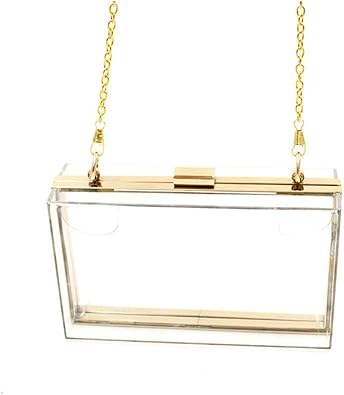 transparent clutch bag