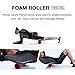 Ikeepi 4 Speed Vibrating Foam Roller Rechargeable Deep Tissue Massage For Trigger Point Release Muscle Massage Myofascial Release Alleviates Workout Pain, Cellulite, Lactic Acid with Free Storage Bag