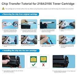 218A 218X Toner Cartridges 4 Pack: Set Compatible