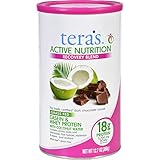 Teras Whey Protein Powder - Casein and Whey - Active Nutrition - Recovery Blend - Fair Trade Certified Dark Chocolate - 12.5 oz