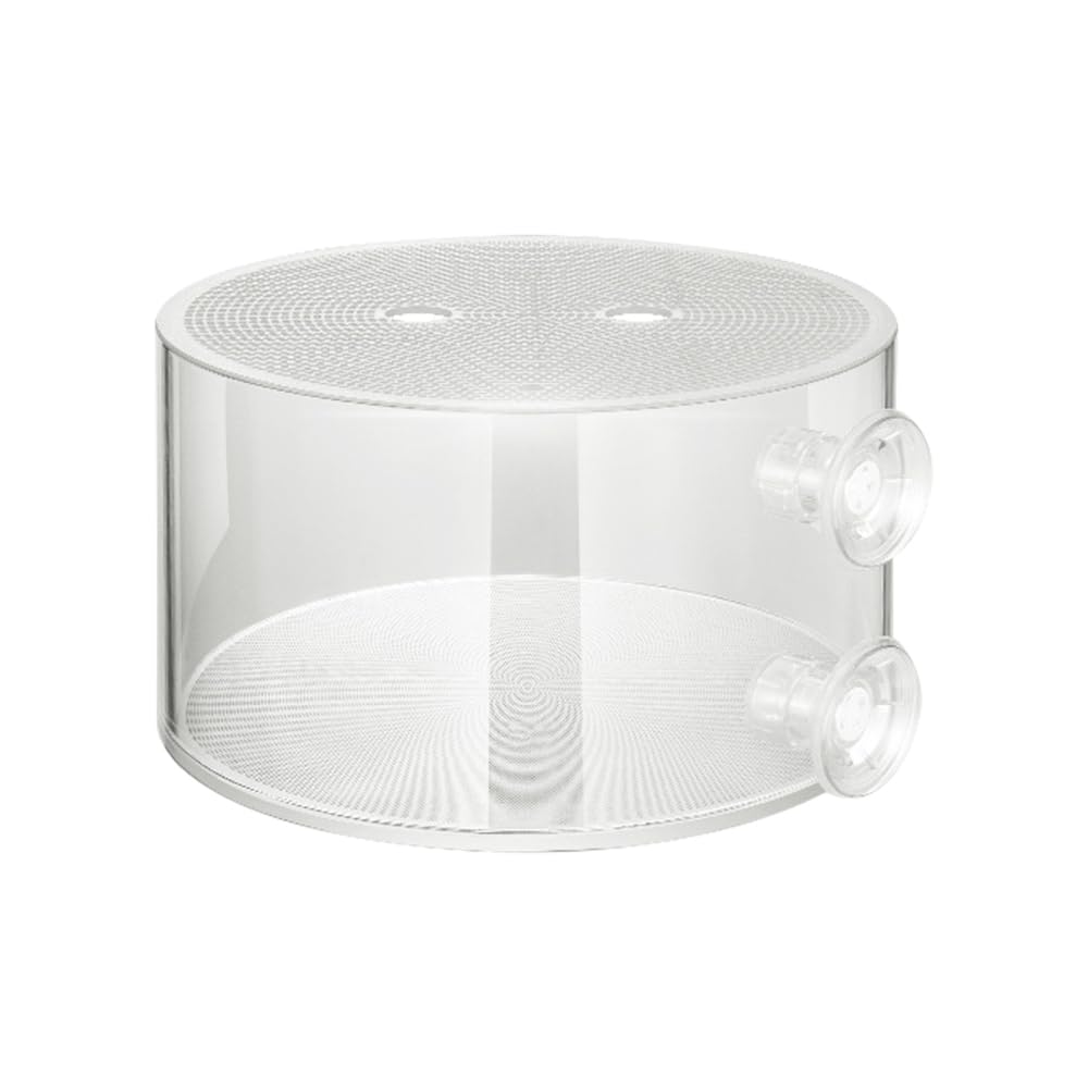 Fish Breeding Box, Acrylic Fish Isolation Container with Suction Cups, 304 Stainless Steel Mesh, Escape-proof Aquarium Incubator for Fishes Shrimps