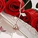 Gmai Vintage Rose Flower Pendant Necklace Lovers Birthday Friendship Jewelry Gift (Rose Gold)