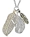SPUNKYsoul Discontinued Bohemia Long Mixed Metal Feather Pendant Necklace Collection
