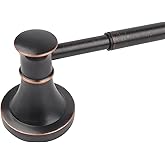 Adjustable Bronze 15 to 26Inch Bath Towel Bar Rack for Bathroom Towel Holder, Wall Mounted Rod Hanger Bathroom Hardware Accessories Hotel Style, Stainless Steel, Oil Rubbed Bronze