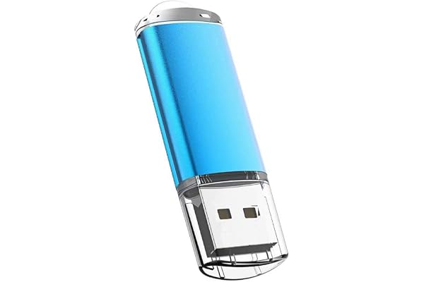 USB Flash Drive 32GB, Maspen Thumb Drive 2.0 High Speed Memory Stick Jump/ Zip/ Pen Drive,Blue,32 GB