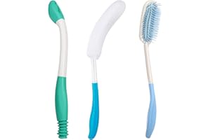 Spalivivre Long Handle Butt Wiper, Anti-Slip Bath Brush and Long Handle Comb, Toilet Aid Tools for People Overweight, Disable