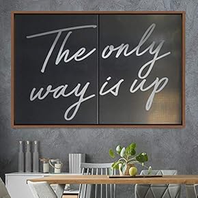 signwin Framed Canvas Wall Art Pressed Quotes 3D...