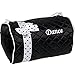Silver Lilly Girls Dance Bag - Quilted Duffle Bag w/ Bow