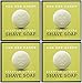 Van Der Hagen Men's Luxury Scented Shave Soap, 3.5 Ounce (Pack of 4)