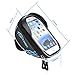 TOPTREK Cycling Bicycle Bike Top Tube Handlebar Bag Phone Mount Holder For iPhone 7 7Plus 6 6plus 6s 5 5s / Galaxy Note2 / Galaxy S5 Cellphone Below 5.5 Inch Waterproof Front Frame Bags