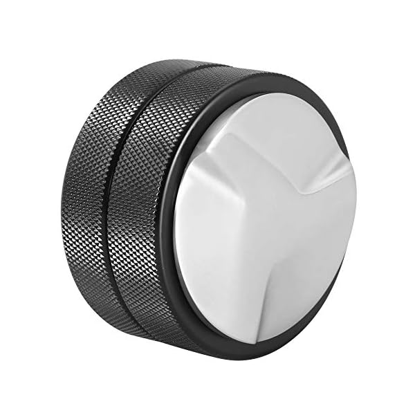 Tarente Kaffee Tamper 51mm, Tamper 51mm, 51mm Edelstahl-Kaffee Tamper Basis Kaffeebohne Presse Werkzeug Schwarz (DREI… – Bild 6