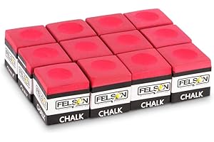 FELSON BILLIARD SUPPLIES Felson Pool Chalk Cubes | Pool Table Accessories for Table Billiards | Pool Cue Chalk & Storage Box