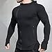 EVERWORTH Men's Fitness Workout Long Sleeve Hoodie Active Muscle Bodybuilding Zip Jackets with Zipperd Pockets Black M tag XL