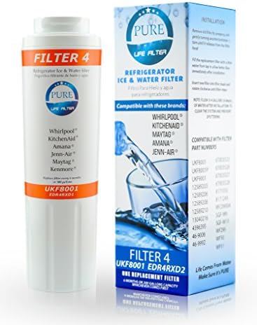 PureLife Filter 4 UKF8001 Refrigerator Ice&amp;Water PREMIUM Replacement Filter Compatible with Maytag Whirlpool KitchenAid Jenn-Air Amana Kenmore,!