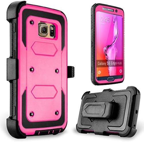 Galaxy S6 Edge Plus case, Samcore Defender Heavy Duty Belt Clip Case With Rugged Holster, Without Screen Protector for Samsung Galaxy S6 Edge Plus [PINK]