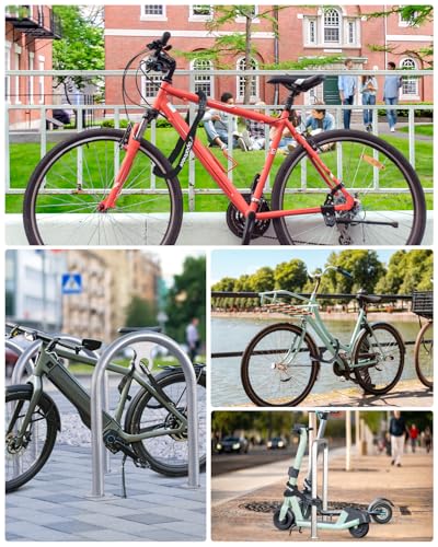 Sportneer Bike Lock: 5 Digit Combination High Security Anti Theft Bike Chain Lock - 3.2/3.6/4ft Heavy Duty Keyless Bicycle Lock for Bike, Motorcycle, Scooter, Door & Gate - 4/6mm Thick, Easy to Use