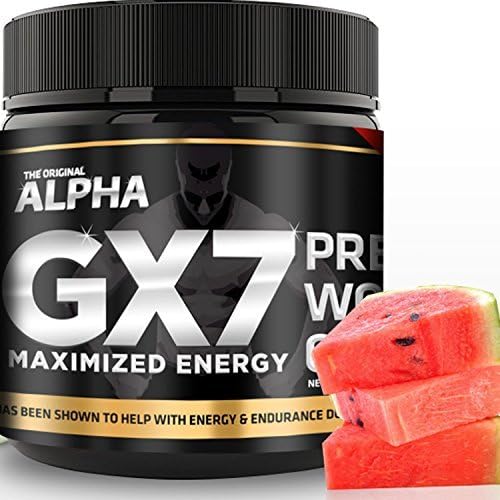 Alpha Gx7 Pre-workout - Maximized Energy - For Workouts 245g - Watermelon Flavor by The Original Alpha