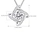 B.Catcher Necklaces Silver Womens Jewelry Windmill Pendant Cubic Zirconia Box Chain Necklace