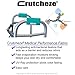 Crutcheze Walker Padded Hand Grip Covers Made in USA Moisture Wicking, Comfort, Fashion, Washable - Walker Handle Cushion - Mobility Aid Accessories (Turquoise)