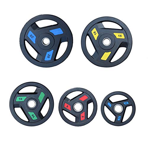 AWAHM Weight Plates Set Pairs Tri-Grip Olympic Dumbbells Barbell