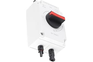 Dioche 1500 Volt Photovoltaic DC Isolator Solar Switch 1500V 32A 4P - Insulated for Solar Power Systems in RVs and Boats (Fus