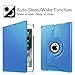 Fintie Rotating Case for iPad 6th / 5th Generation (2018/2017), iPad Air 2 / Air 1 (9.7 Inch) - 360 Degree Rotating Stand Cover Auto Sleep Wake, Blue