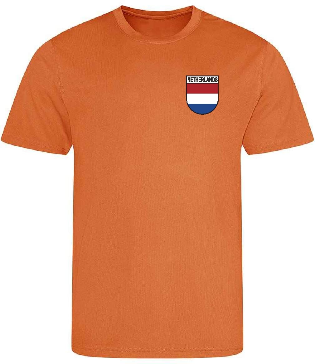 Holland Netherlands Dutch Printed Supporters Unisex T Shirt (Orange, XX-Large)