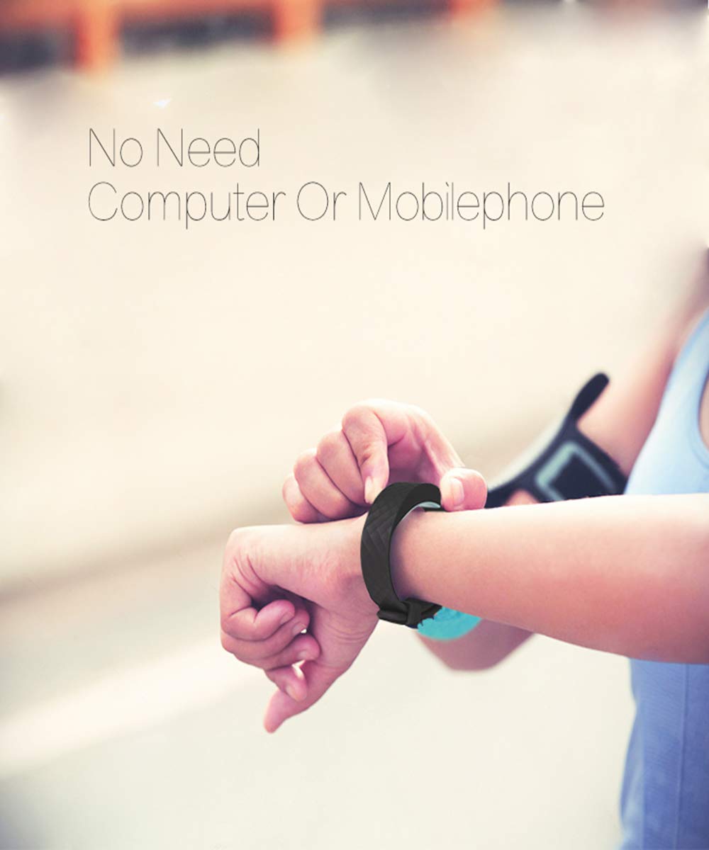 e-vibra e-vibra Potty Training Watch - Rechargeable Silent Vibrating Watch - Medical Reminder Watch - with Timer and 15 Daily Alarms (Black - Large)