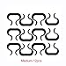Do4U 10pcs Outdoor Patio Wicker Furniture Alignment Sofa Rattan Chair Sofa Fasteners Clip Sectional Connector (Medium-2.135 inches)