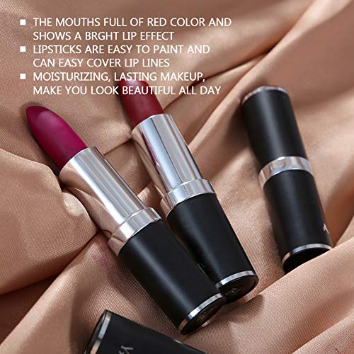 12 Pcs Matte Lipstick Set Nude Moisturizer Lip Stick Long Lasting Waterproof liquid lipstick mate Makeup Velvet lip gloss Cosmetic Lip Care