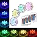 Litake Submersible LED Lights (RGB 4 Pack(4 Remote))