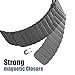 RUOQINI Compatible with Apple Watch Band 44mm [Series 4] 42mm [Series 3/2/1],Strong Magnetic Closure Leather Loop Replacement Starp Compatible for iWatch,Gray,L