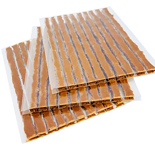 30 Pcs Brown Tire Repair Strings, Automotive Tool Tire Repair Plugs for Tubeless Off-Road Tires Car, Bike, ATV, UTV, Wheelbarrow, Mower