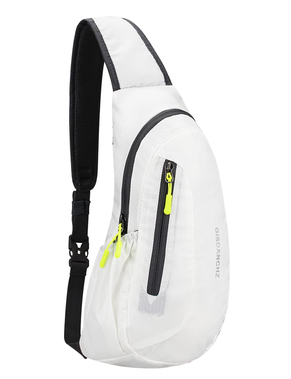 PivotWing Sling Bags for Men Women Small Backpack Rucksack Crossbody Shoulder One Strap Side Bag for Dog Walking Hiking Travel Cycling Gym Mens Cross Body Sling Chest Bag, White