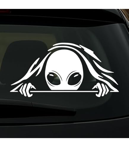 Amazon.com - Reflective Space Invaders Alien Black Window Outdoor