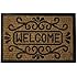Maurer 5291045 - Felpudo fibra coco y goma welcome 40 x 60 cm, color marrón