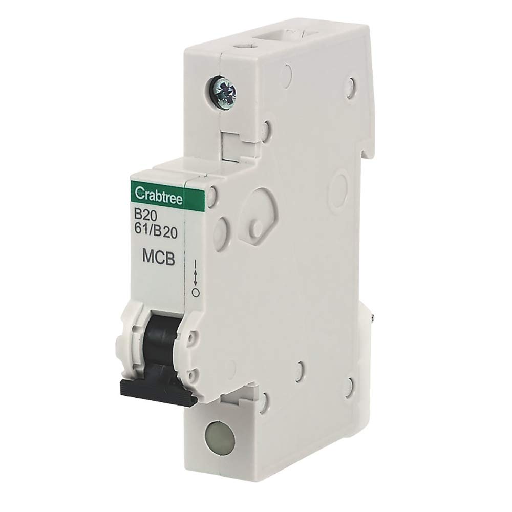 Crabtree 61/B20 Miniature Circuit Breaker (MCB) - 20amp Type B