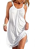 Cami-sunny Beach Wear Women's Fashion Spring Summer Pure Color Beach Mini Sundress Medium Deep Green