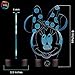 3D Optical Illusion Night Light - 7 LED Color Changing Lamp - Cool Soft Light Safe For Kids - Solution For Nightmares - Disney Minnie Mouse