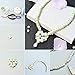 PH PandaHall White Pearl Beads 6mm, 400pcs Tiny Satin Luster Glass Pearl Beads Round Loose Spacer Beads for Earring Bracelet Necklace Waist Chain Making, Glossy White