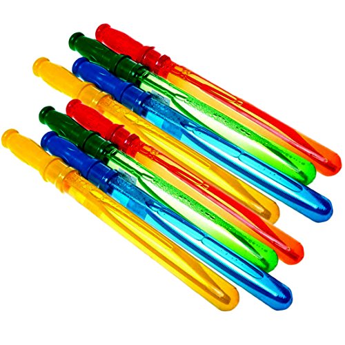 Big Bubble Wand Assortment (1 Dozen) - Super Value Pack of Summer Toy Party Favor