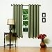 Best Home Fashion Thermal Insulated Blackout Curtains - Antique Bronze Grommet Top - Olive - 52