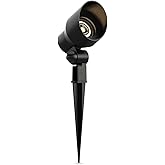 Malibu Low Voltage Landscape Spotlights 20W Halogen Spot Lights 12V AC Outdoor Black Landscape Lighting Kit with Spike Stakes