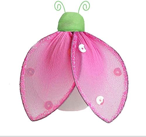 Amazon Com Hanging Ladybug Medium 8 Green Pink Glitter Nylon